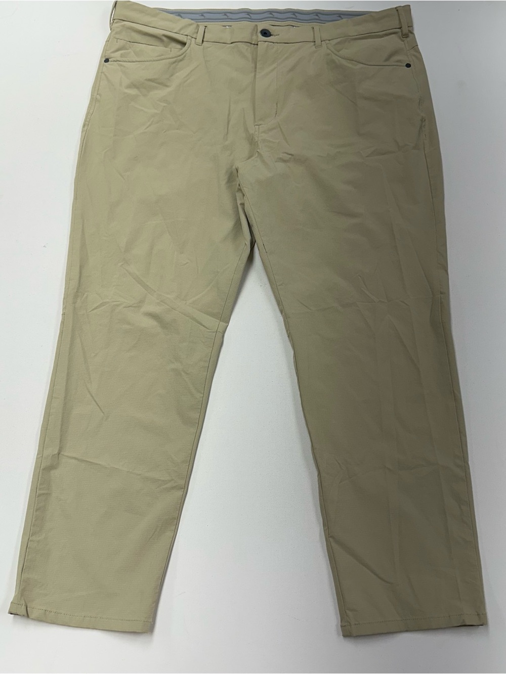 Tommy Bahama Chip Shot Five Pocket Pants Mens 42x30 Beige Golf Performance